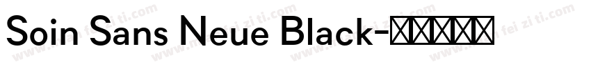 Soin Sans Neue Black字体转换